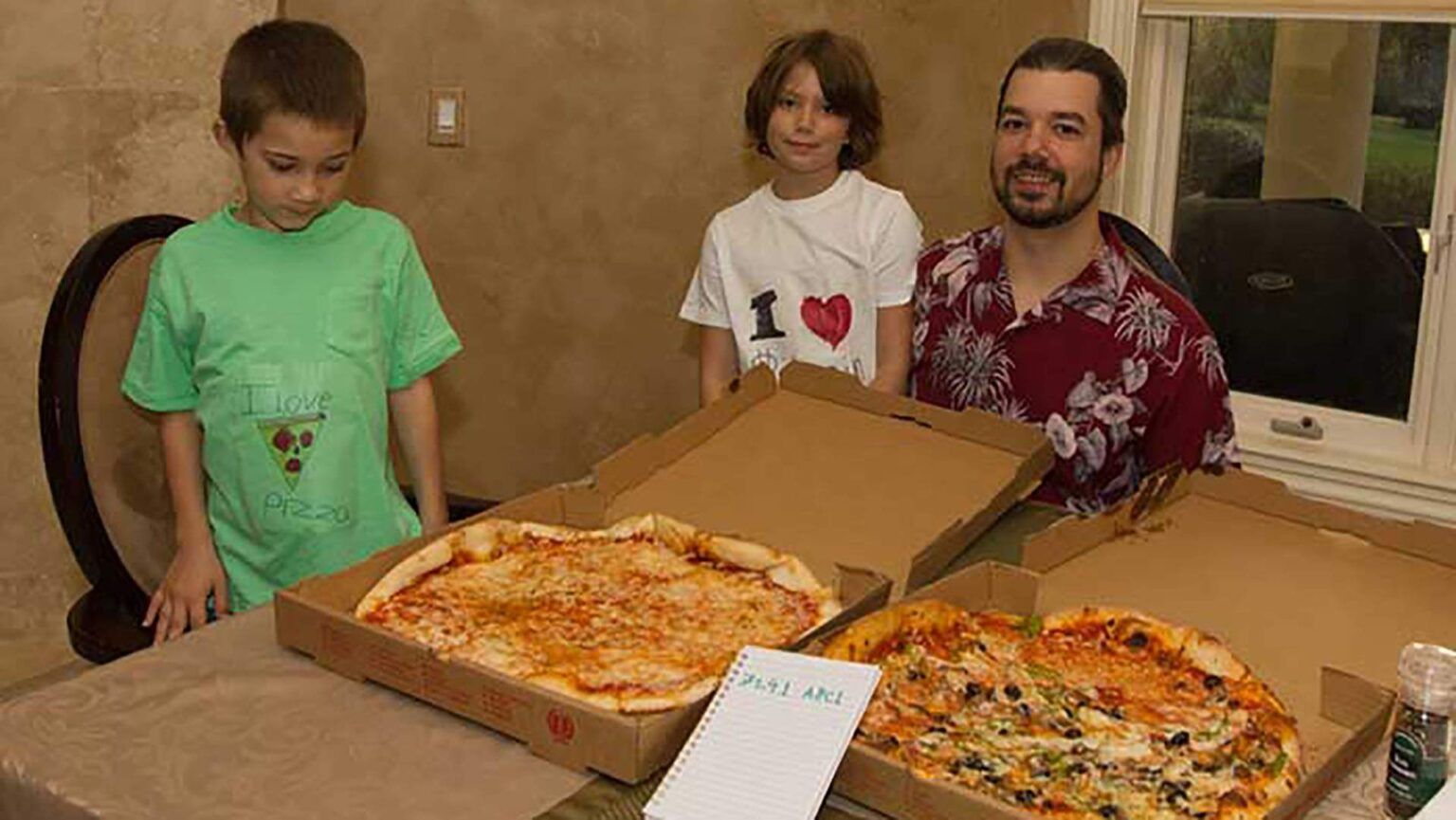 Laszlo Hanyecz and his family celebrating Bitcoin Pizza Day